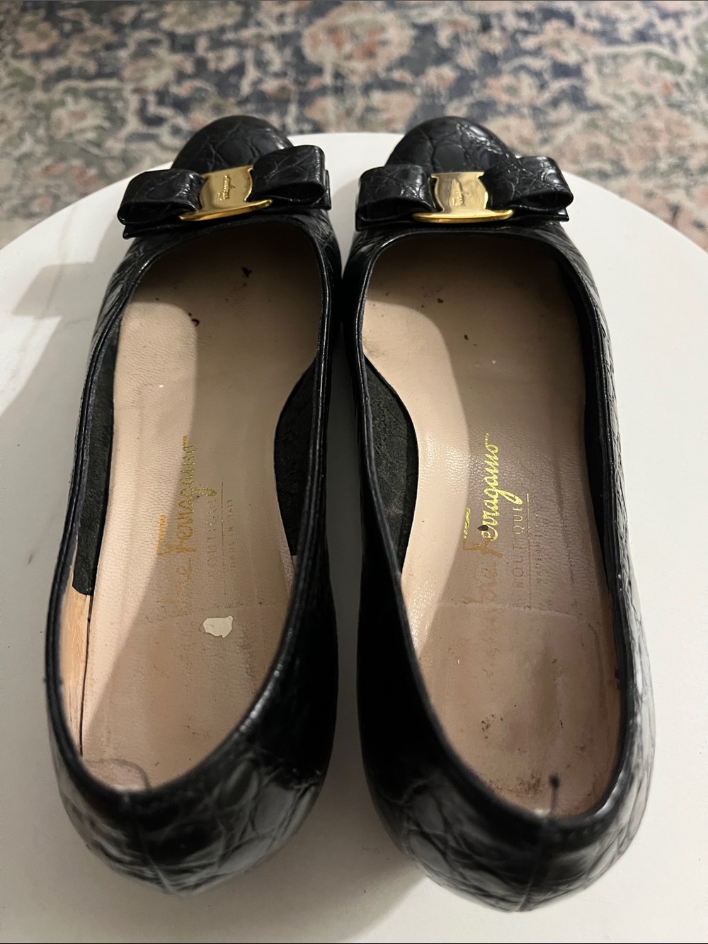 Salvatore Ferragamo Black Leather Shoes - Picture 4 of 11